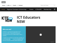 Tablet Screenshot of ictensw.org.au